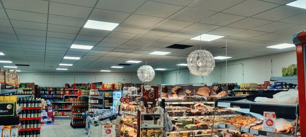 ICA Nära Laxen - Sound Proof Ceiling Installation